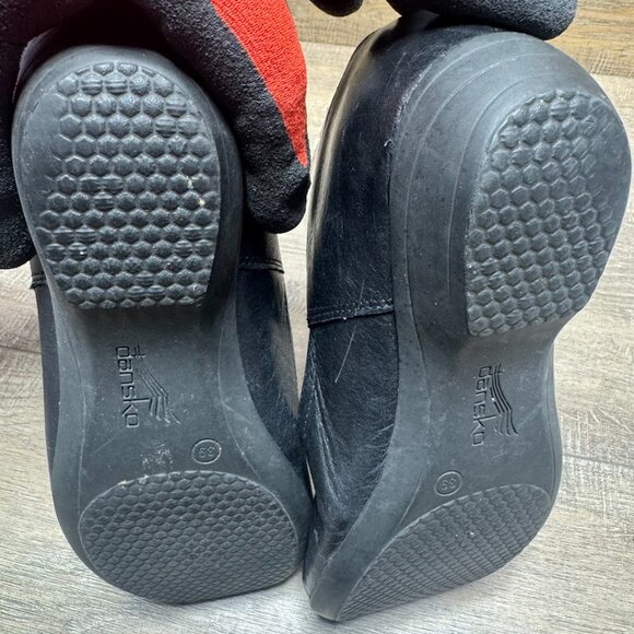 Dansko Fawna Black Leather Mary Jane Shoes Women's Size EU 39 - Picture 4 of 7